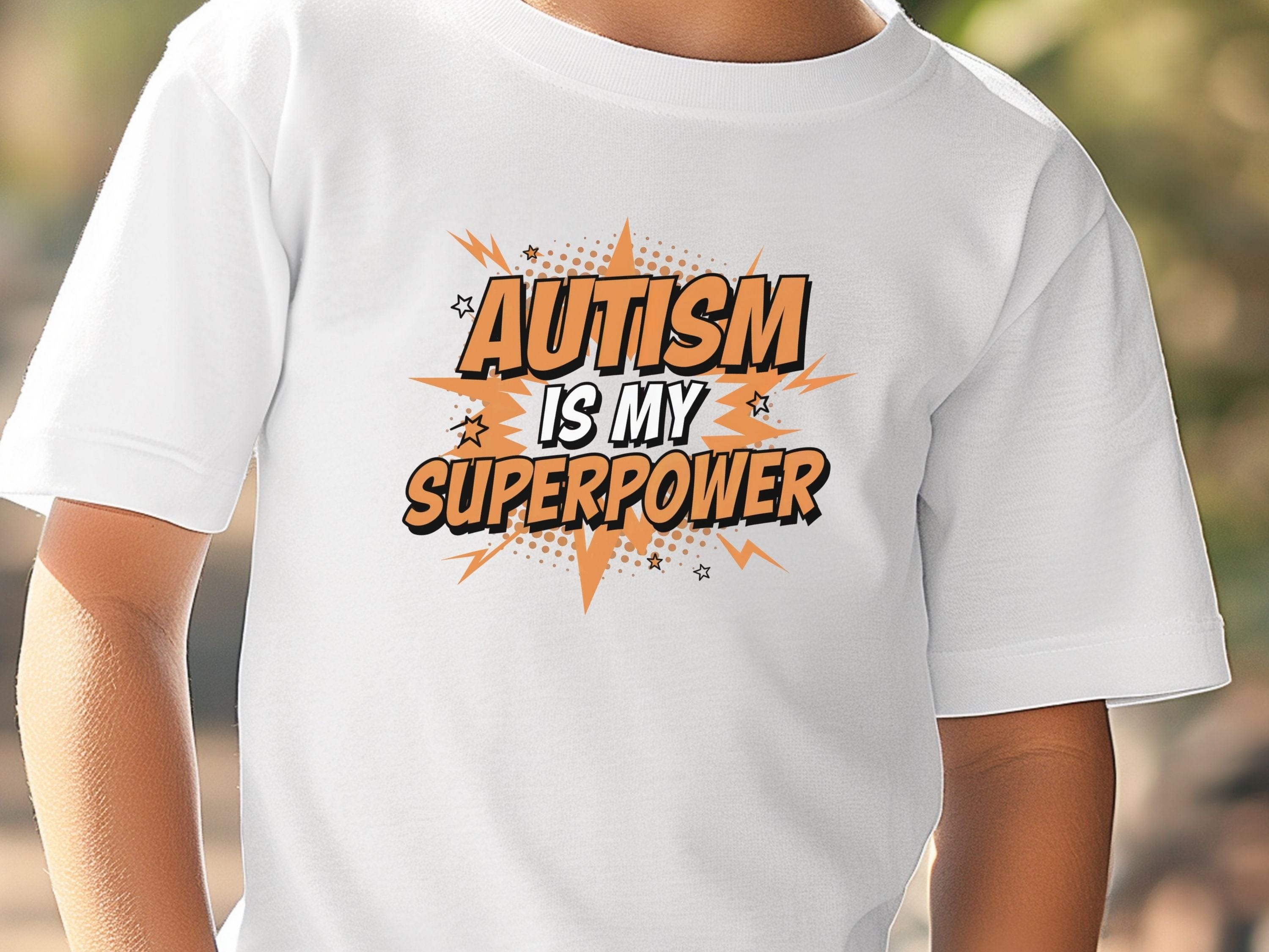 Autism Is My Superpower Kids T-Shirt-Neurodiversity, ADHD & Autism Awareness & Acceptance Kids clothes by Daily Bloom