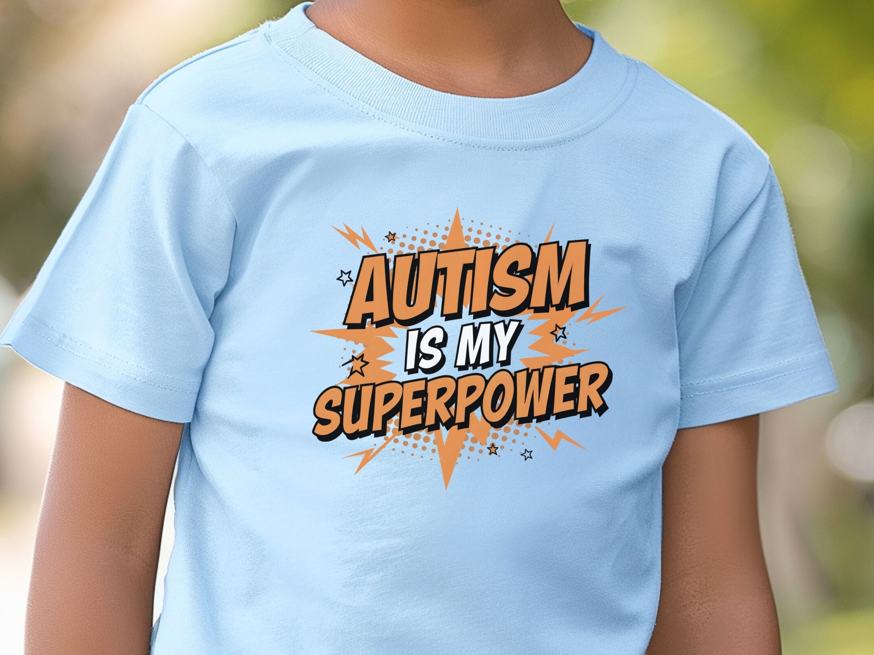 Autism Is My Superpower Kids T-Shirt-Neurodiversity, ADHD & Autism Awareness & Acceptance Kids clothes by Daily Bloom