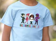 Bloom Buddies Holding Hands Kids T-Shirt-Neurodiversity, ADHD & Autism Awareness & Acceptance Kids clothes by Daily Bloom