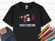 Bloom Buddies Holding Hands Kids T-Shirt-Black-Neurodiversity, ADHD & Autism Awareness & Acceptance Kids clothes by Daily Bloom