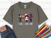 Bloom Buddies Holding Hands Kids T-Shirt-Charcoal-Neurodiversity, ADHD & Autism Awareness & Acceptance Kids clothes by Daily Bloom