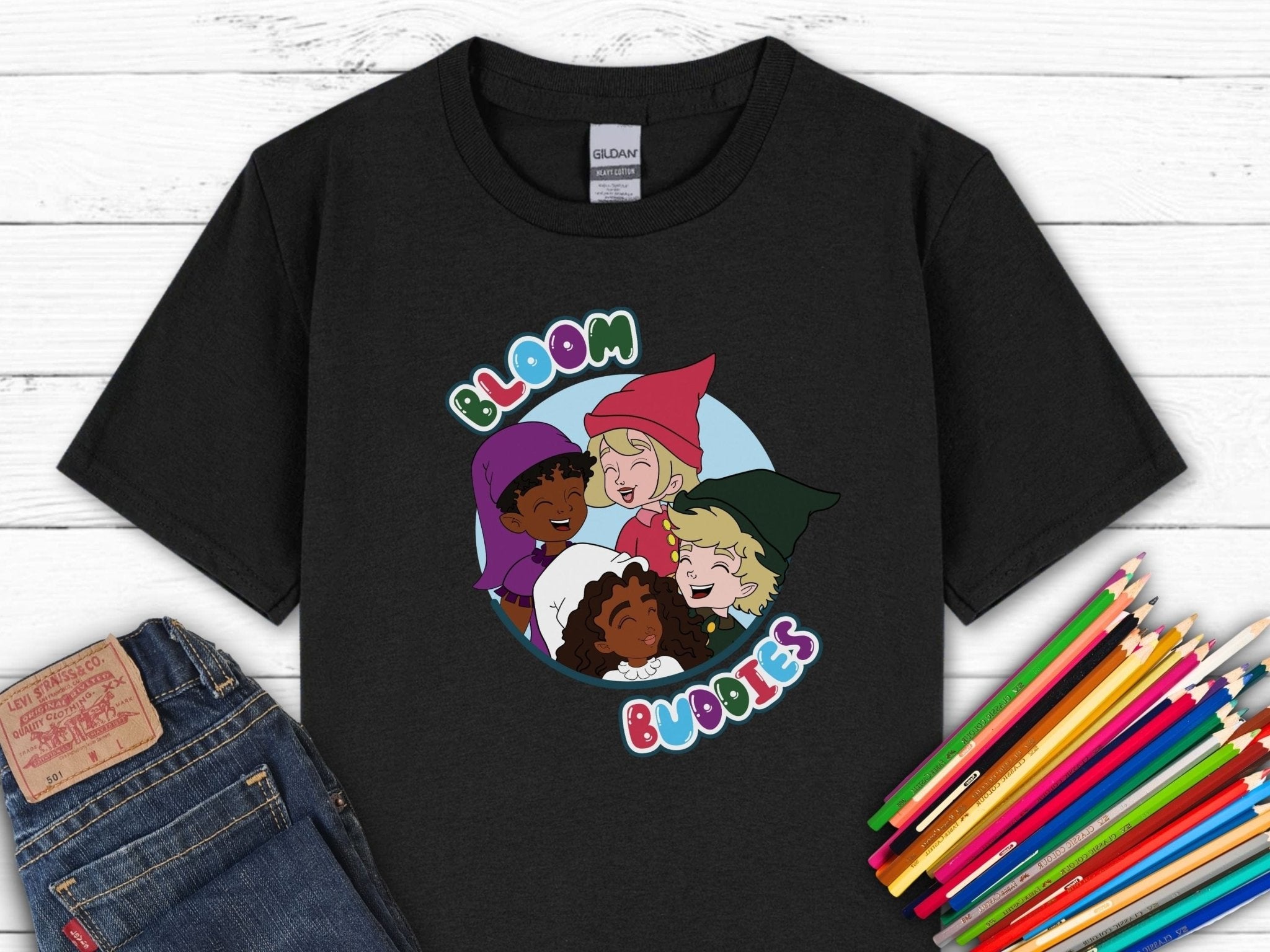 Autism Kids clothes - Bloom Buddies Profile Pictures Kids T-Shirt - Daily Bloom
