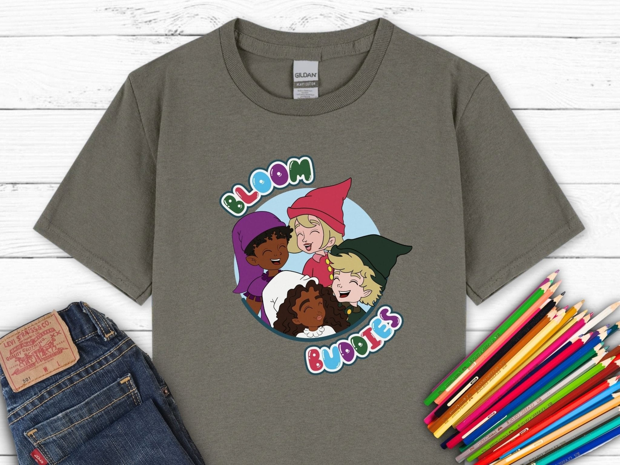 Autism Kids clothes - Bloom Buddies Profile Pictures Kids T-Shirt - Daily Bloom
