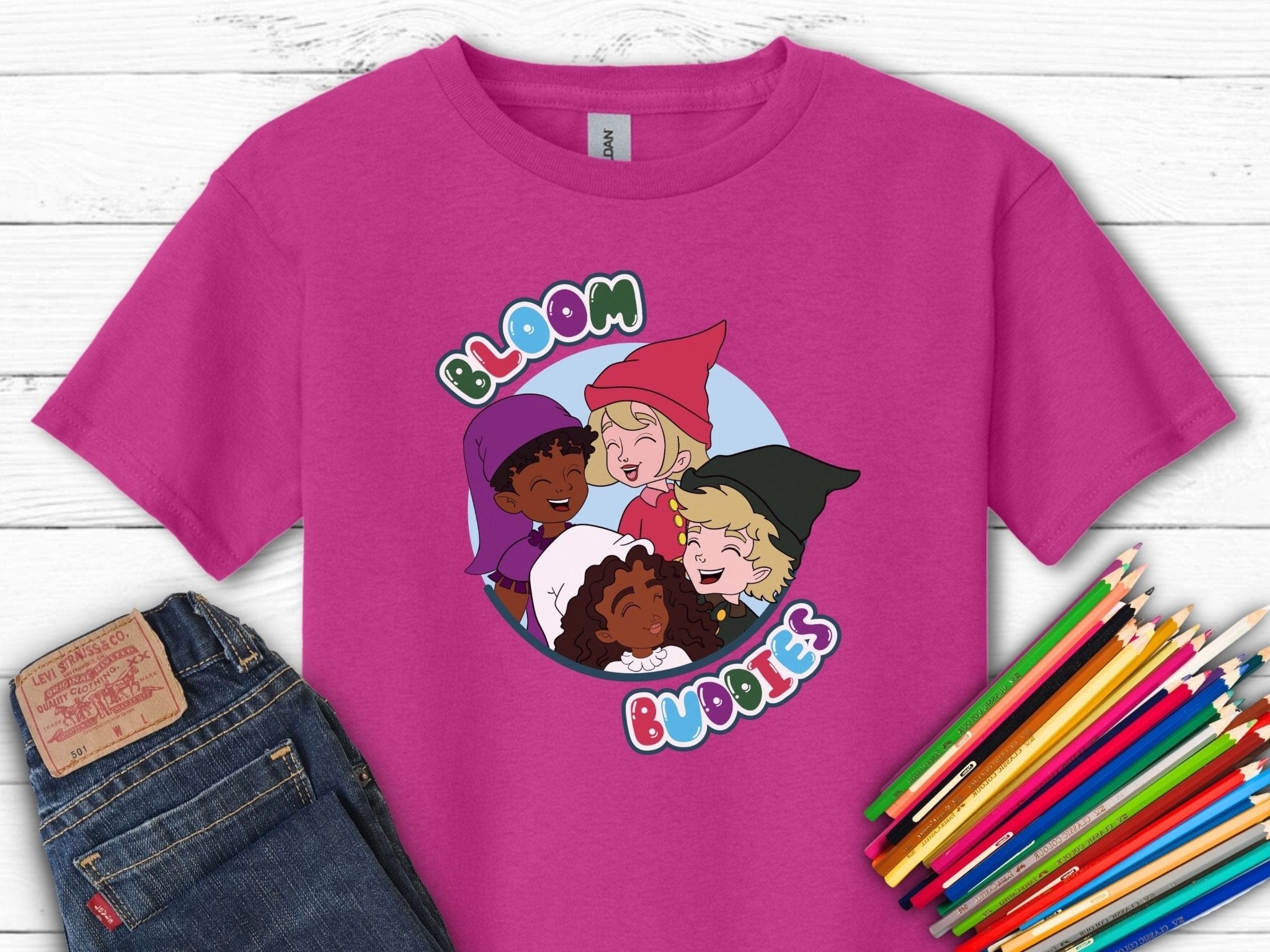 Autism Kids clothes - Bloom Buddies Profile Pictures Kids T-Shirt - Daily Bloom
