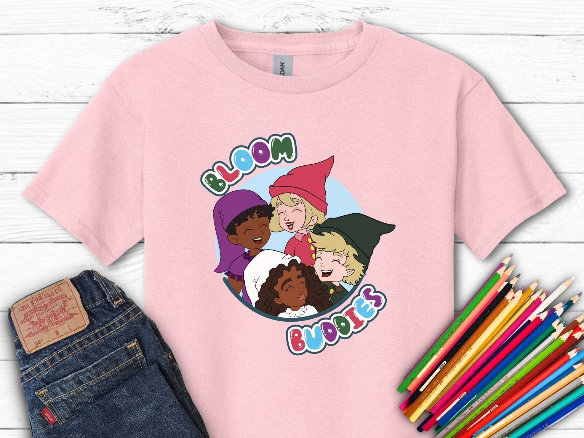 Autism Kids clothes - Bloom Buddies Profile Pictures Kids T-Shirt - Daily Bloom