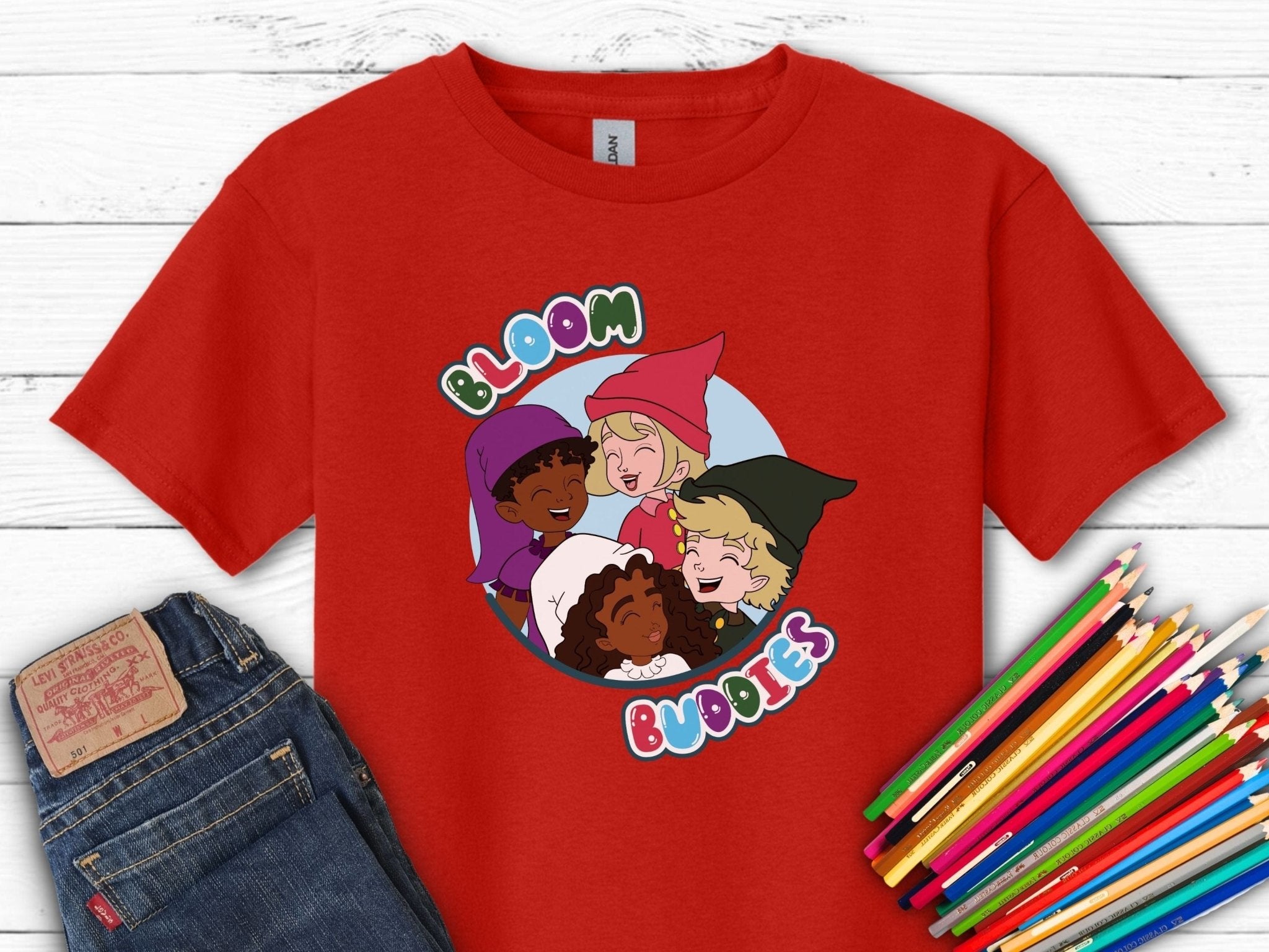 Autism Kids clothes - Bloom Buddies Profile Pictures Kids T-Shirt - Daily Bloom