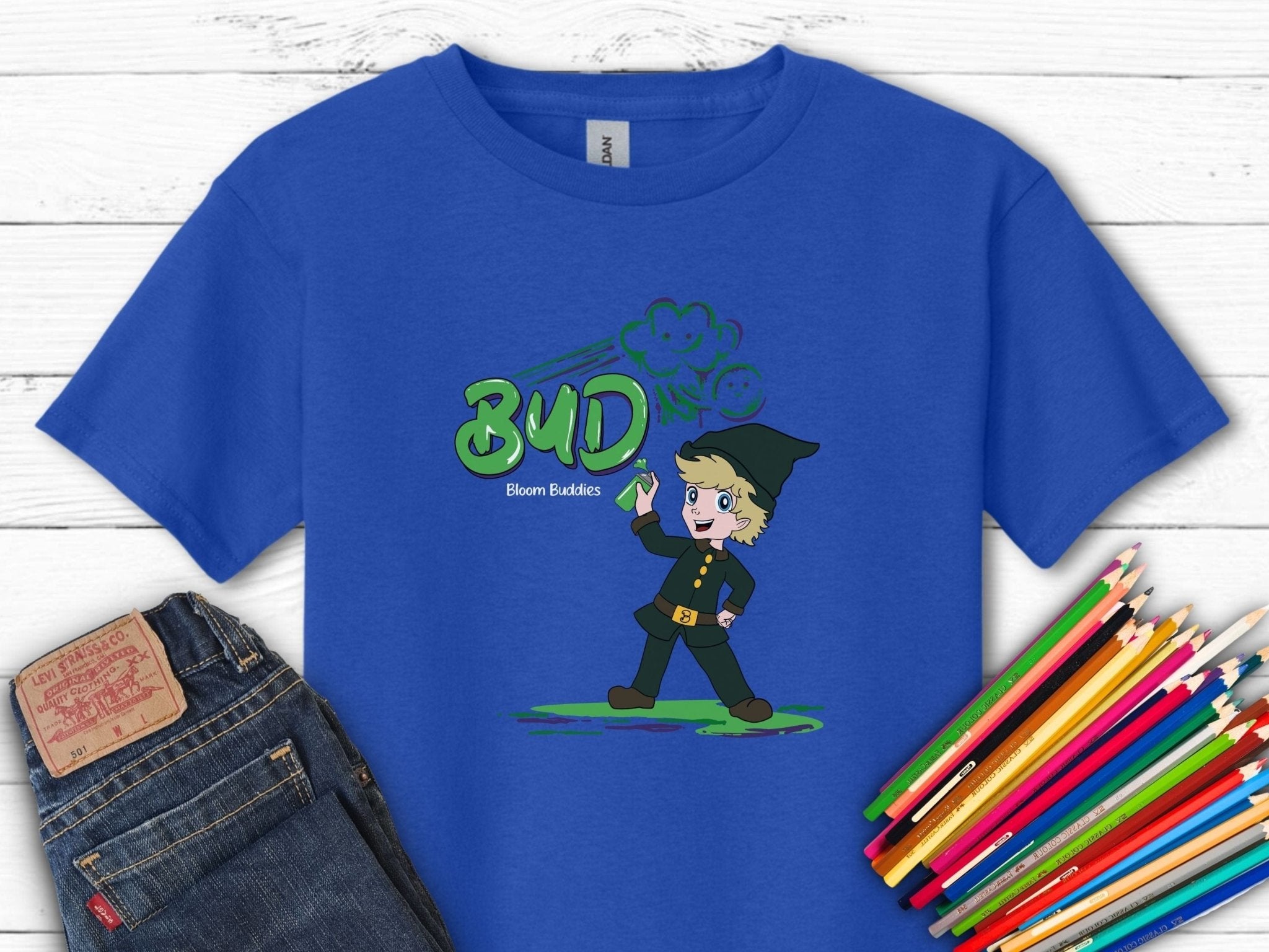 Autism Kids clothes - Bud Graffiti - Bloom Buddies Kids T-Shirt - Daily Bloom