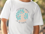 Celebrate Minds of All Kinds Kids T-Shirt-Neurodiversity, ADHD & Autism Awareness & Acceptance Kids clothes by Daily Bloom