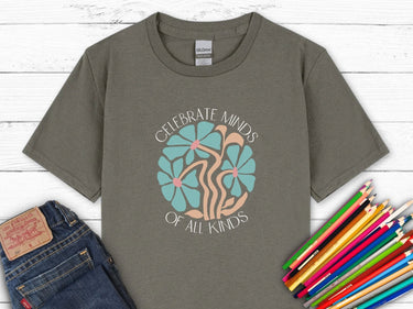 Autism Kids clothes - Celebrate Minds of All Kinds Kids T-Shirt - Daily Bloom