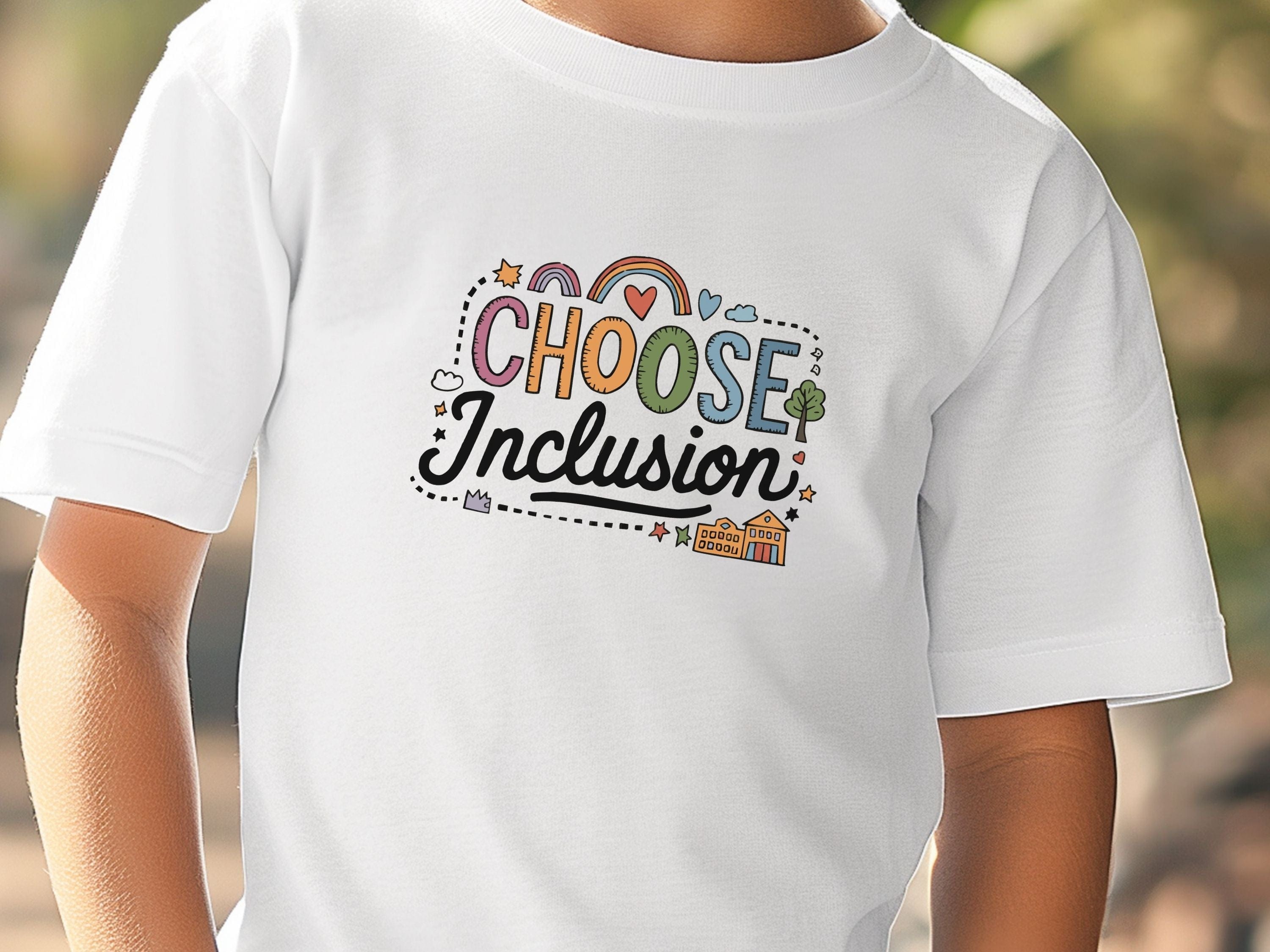 Choose Inclusions Kids T-Shirt-Neurodiversity, ADHD & Autism Awareness & Acceptance Kids clothes by Daily Bloom