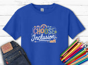 Choose Inclusions Kids T-Shirt-Royal-Neurodiversity, ADHD & Autism Awareness & Acceptance Kids clothes by Daily Bloom