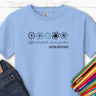 Autism Kids clothes - Different Petals Same Garden Flower Sketches Kids T-Shirt - Daily Bloom
