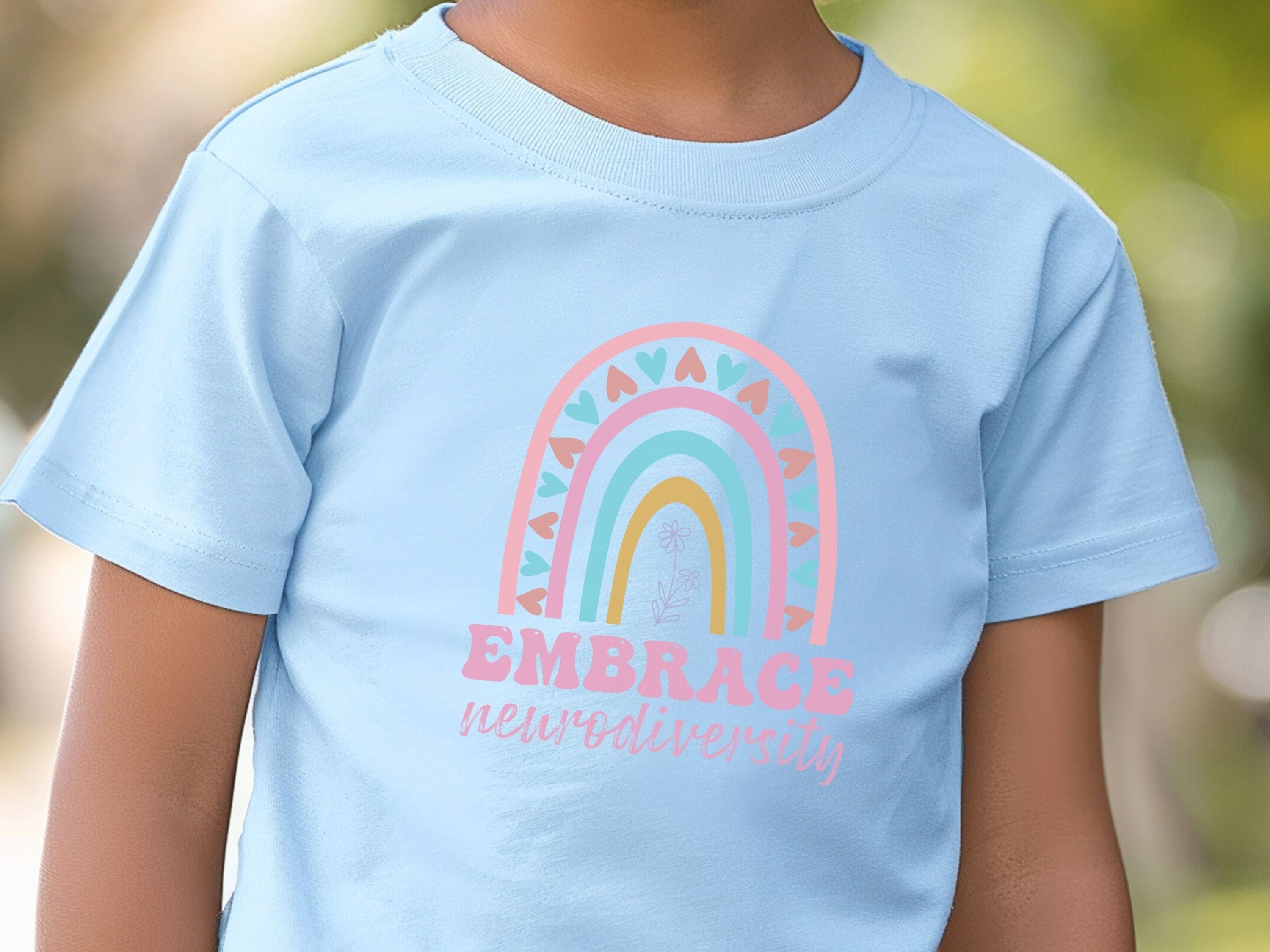 Embrace Neurodiversity Kids T-Shirt-Neurodiversity, ADHD & Autism Awareness & Acceptance Kids clothes by Daily Bloom