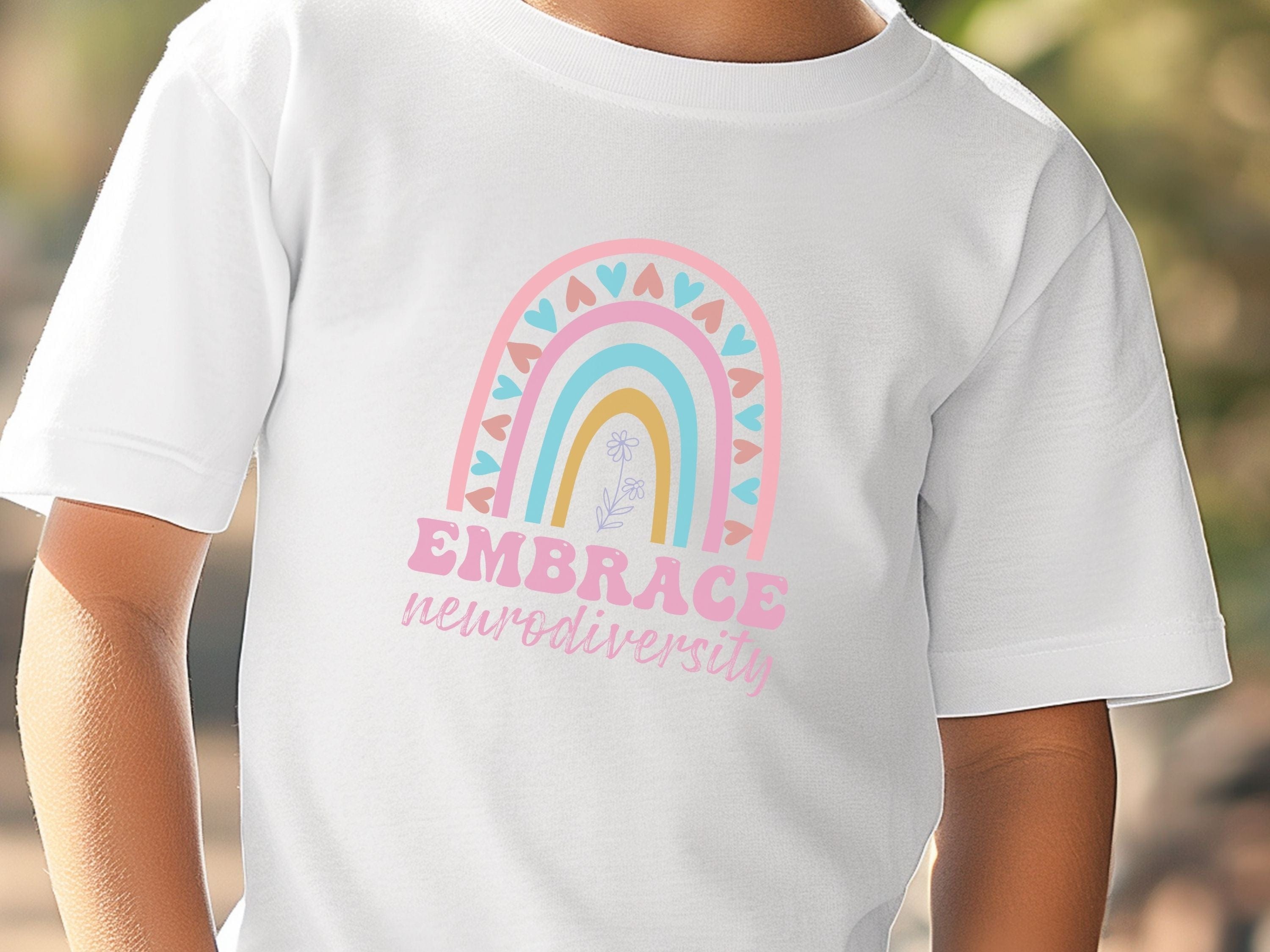 Embrace Neurodiversity Kids T-Shirt-Neurodiversity, ADHD & Autism Awareness & Acceptance Kids clothes by Daily Bloom