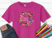 Everyone Belongs Kids Holding Hands Kids T-Shirt-Heliconia-Neurodiversity, ADHD & Autism Awareness & Acceptance Kids clothes by Daily Bloom