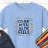 Autism Kids clothes - It's Okay To Feel All The Feels Kids T-Shirt - Daily Bloom