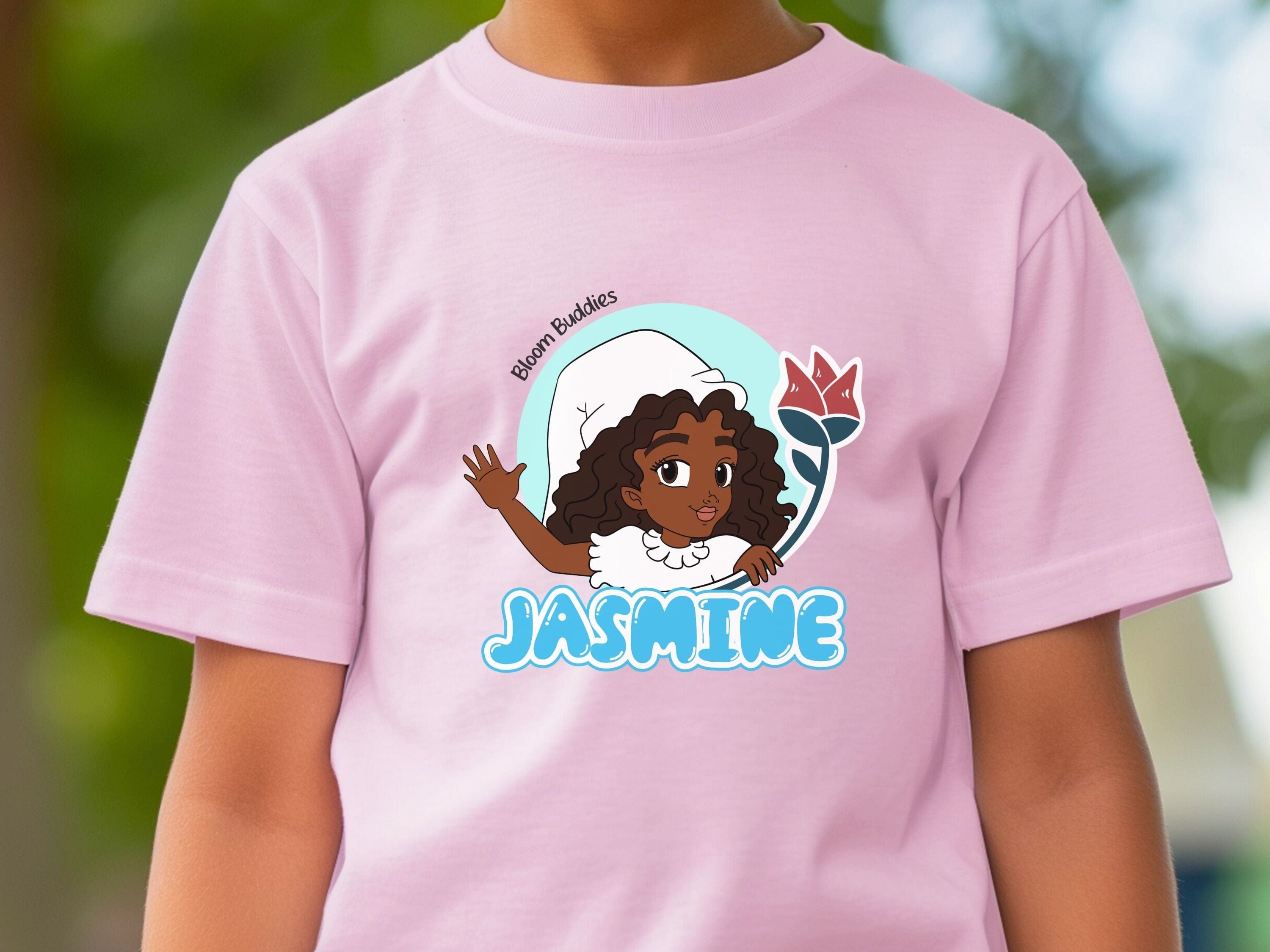 Jasmine Profile Picture - Bloom Buddies Kids T-Shirt-Neurodiversity, ADHD & Autism Awareness & Acceptance Kids clothes by Daily Bloom