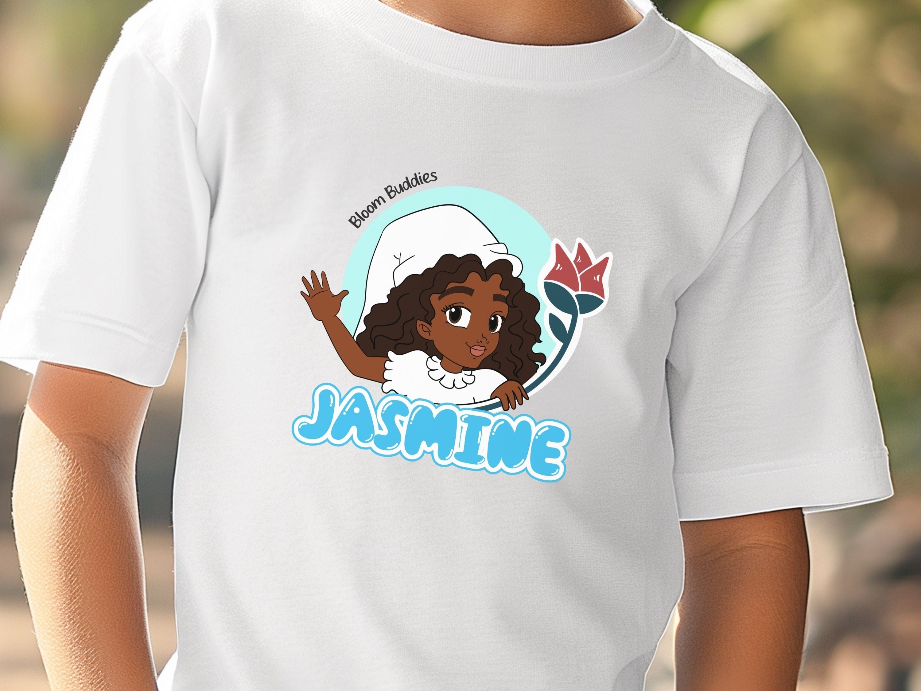 Jasmine Profile Picture - Bloom Buddies Kids T-Shirt-Neurodiversity, ADHD & Autism Awareness & Acceptance Kids clothes by Daily Bloom