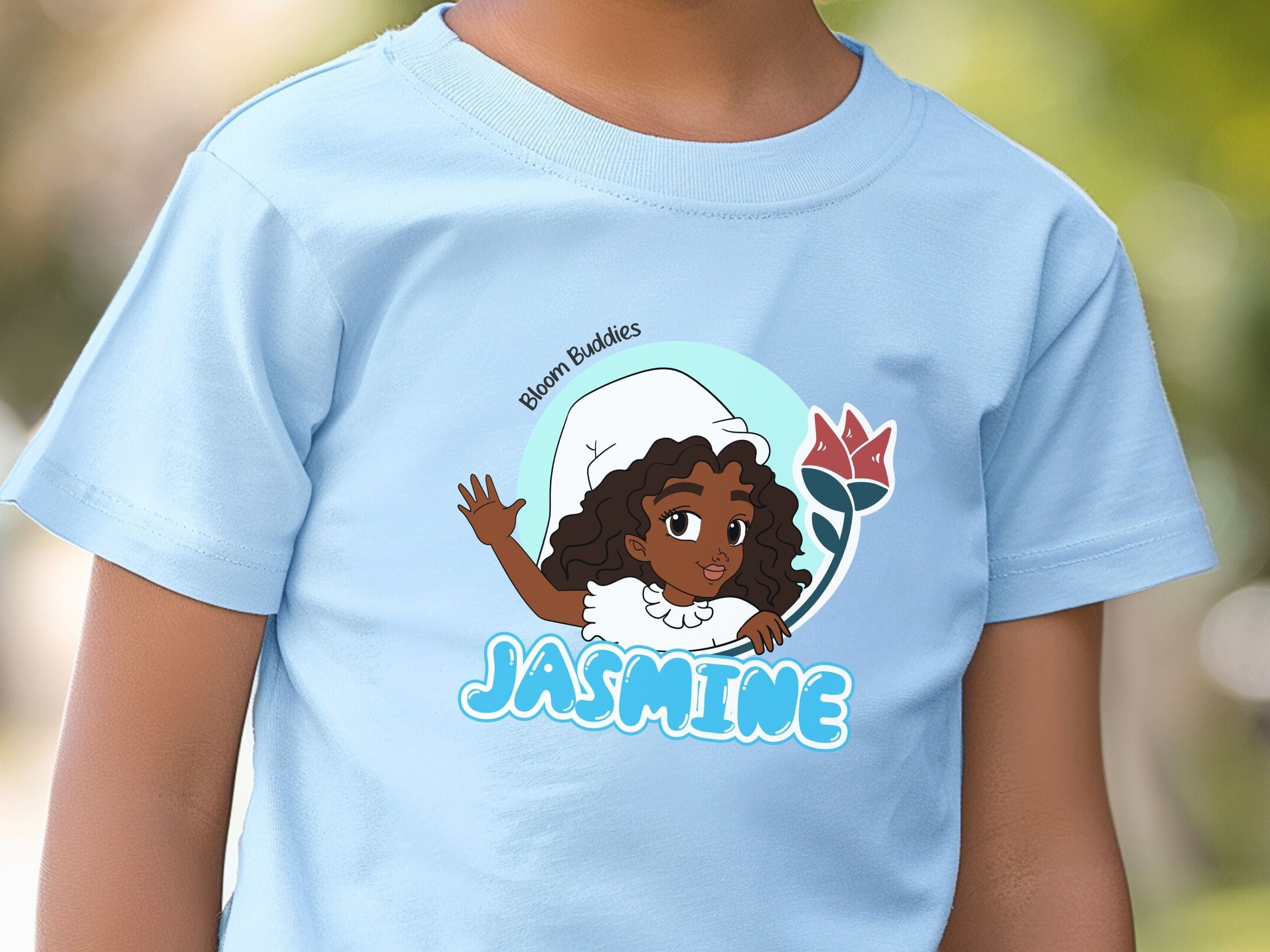 Jasmine Profile Picture - Bloom Buddies Kids T-Shirt-Neurodiversity, ADHD & Autism Awareness & Acceptance Kids clothes by Daily Bloom