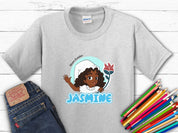 Jasmine Profile Picture - Bloom Buddies Kids T-Shirt-Ash-Neurodiversity, ADHD & Autism Awareness & Acceptance Kids clothes by Daily Bloom