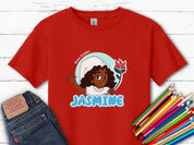 Jasmine Profile Picture - Bloom Buddies Kids T-Shirt-Red-Neurodiversity, ADHD & Autism Awareness & Acceptance Kids clothes by Daily Bloom