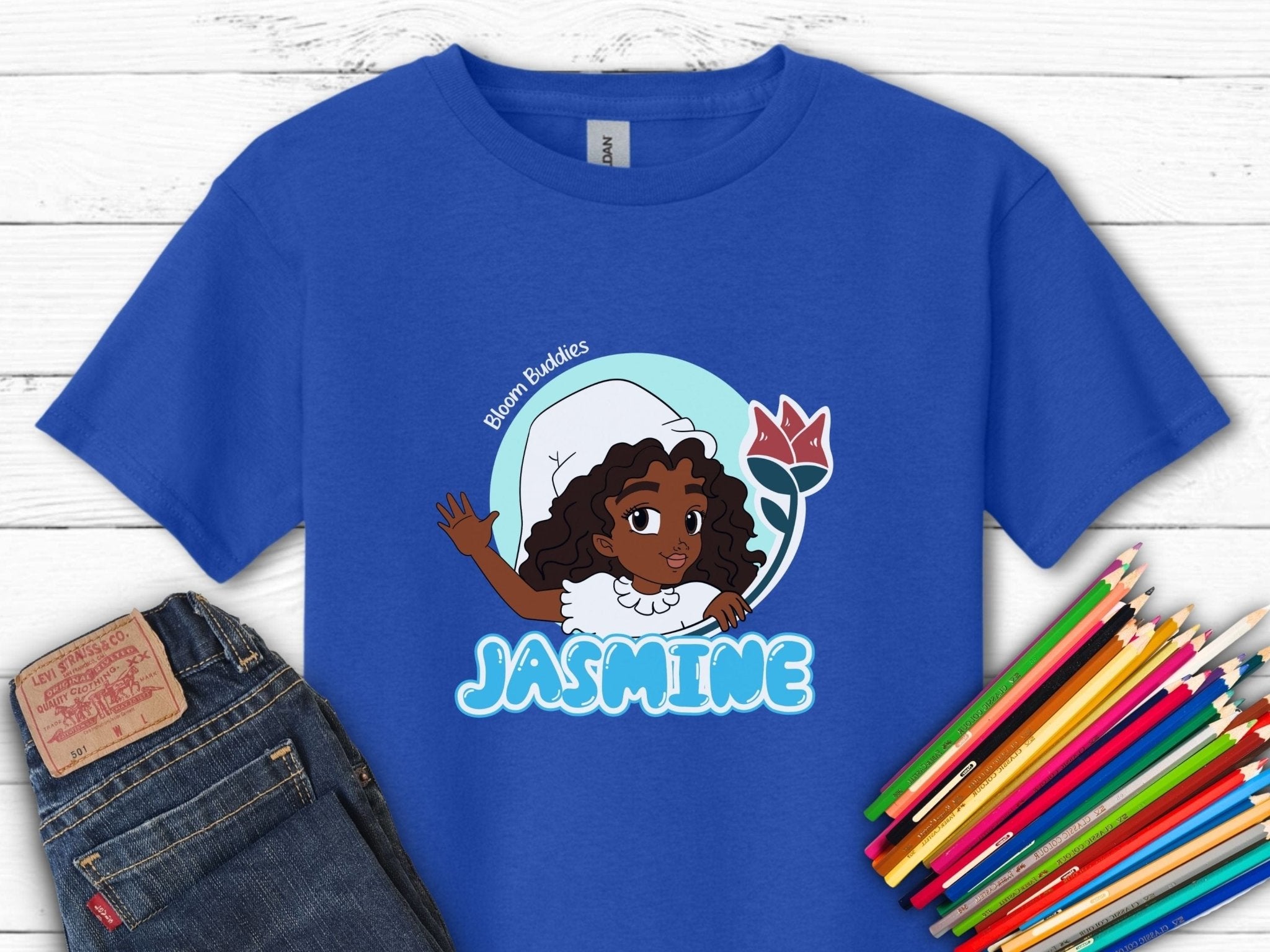 Autism Kids clothes - Jasmine Profile Picture - Bloom Buddies Kids T-Shirt - Daily Bloom