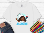 Jasmine Profile Picture - Bloom Buddies Kids T-Shirt-White-Neurodiversity, ADHD & Autism Awareness & Acceptance Kids clothes by Daily Bloom