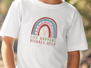 Life Happens Visuals Help Kids T-Shirt-Neurodiversity, ADHD & Autism Awareness & Acceptance Kids clothes by Daily Bloom