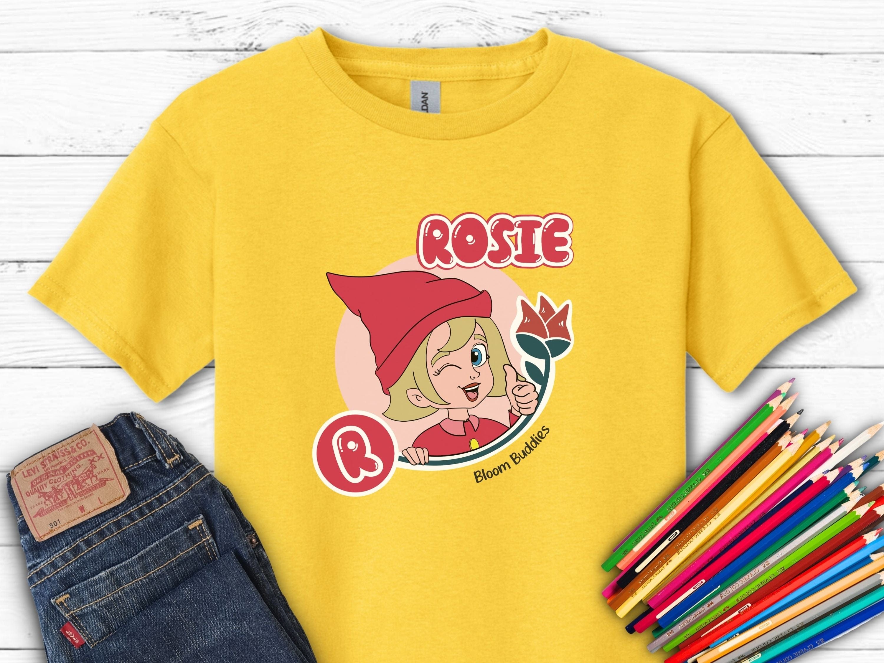 Rosie Profile Picture - Bloom Buddies Kids T-Shirt-Daisy-Neurodiversity, ADHD & Autism Awareness & Acceptance Kids clothes by Daily Bloom