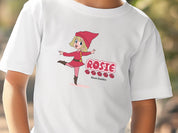 Rosie Skipping - Bloom Buddies Kids T-Shirt-Neurodiversity, ADHD & Autism Awareness & Acceptance Kids clothes by Daily Bloom