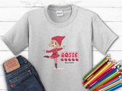 Rosie Skipping - Bloom Buddies Kids T-Shirt-Ash-Neurodiversity, ADHD & Autism Awareness & Acceptance Kids clothes by Daily Bloom