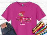 Rosie Skipping - Bloom Buddies Kids T-Shirt-Heliconia-Neurodiversity, ADHD & Autism Awareness & Acceptance Kids clothes by Daily Bloom