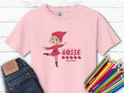Rosie Skipping - Bloom Buddies Kids T-Shirt-Light Pink-Neurodiversity, ADHD & Autism Awareness & Acceptance Kids clothes by Daily Bloom