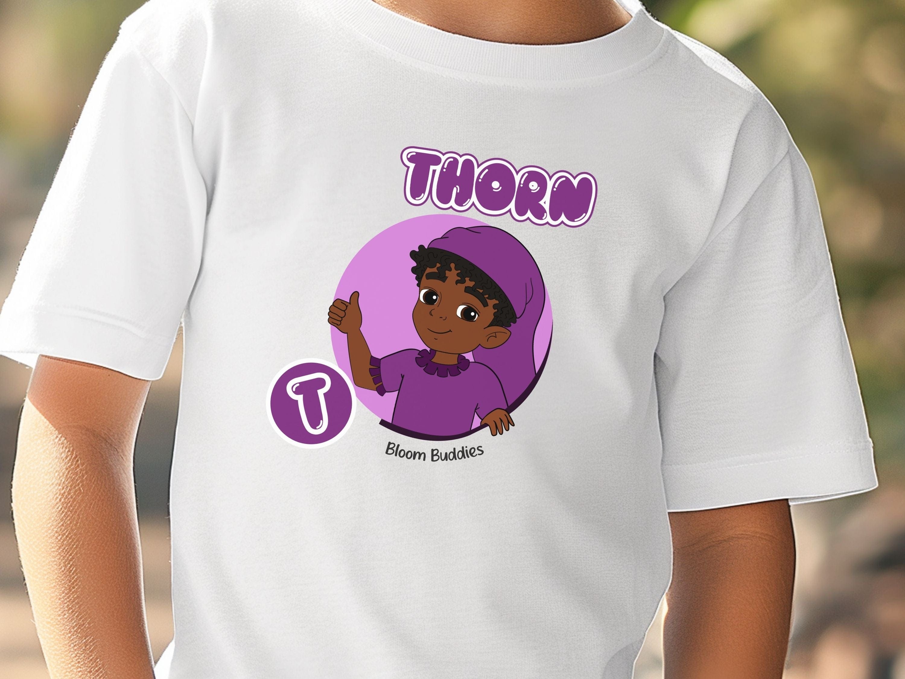 Thorn Profile Picture - Bloom Buddies Kids T-Shirt-Neurodiversity, ADHD & Autism Awareness & Acceptance Kids clothes by Daily Bloom