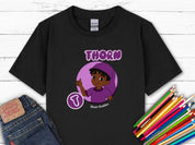 Thorn Profile Picture - Bloom Buddies Kids T-Shirt-Black-Neurodiversity, ADHD & Autism Awareness & Acceptance Kids clothes by Daily Bloom