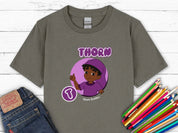 Thorn Profile Picture - Bloom Buddies Kids T-Shirt-Charcoal-Neurodiversity, ADHD & Autism Awareness & Acceptance Kids clothes by Daily Bloom