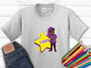 Thorn the Star - Bloom Buddies Kids T-Shirt-Ash-Neurodiversity, ADHD & Autism Awareness & Acceptance Kids clothes by Daily Bloom