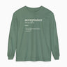 Autism Long - sleeve - Acceptance Definition Comfort Colors Long Sleeve T-Shirt - Daily Bloom