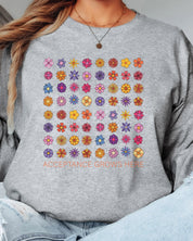 Acceptance Grows Here Flowers Long Sleeve T-Shirt-Neurodiversity, ADHD & Autism Awareness & Acceptance Long-sleeve by Daily Bloom