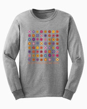 Acceptance Grows Here Flowers Long Sleeve T-Shirt-Sport Grey-Neurodiversity, ADHD & Autism Awareness & Acceptance Long-sleeve by Daily Bloom