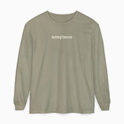 Autism Long-sleeve By Daily Bloom Acceptance Statement Comfort Colors Long Sleeve T-Shirt Sandstone / S