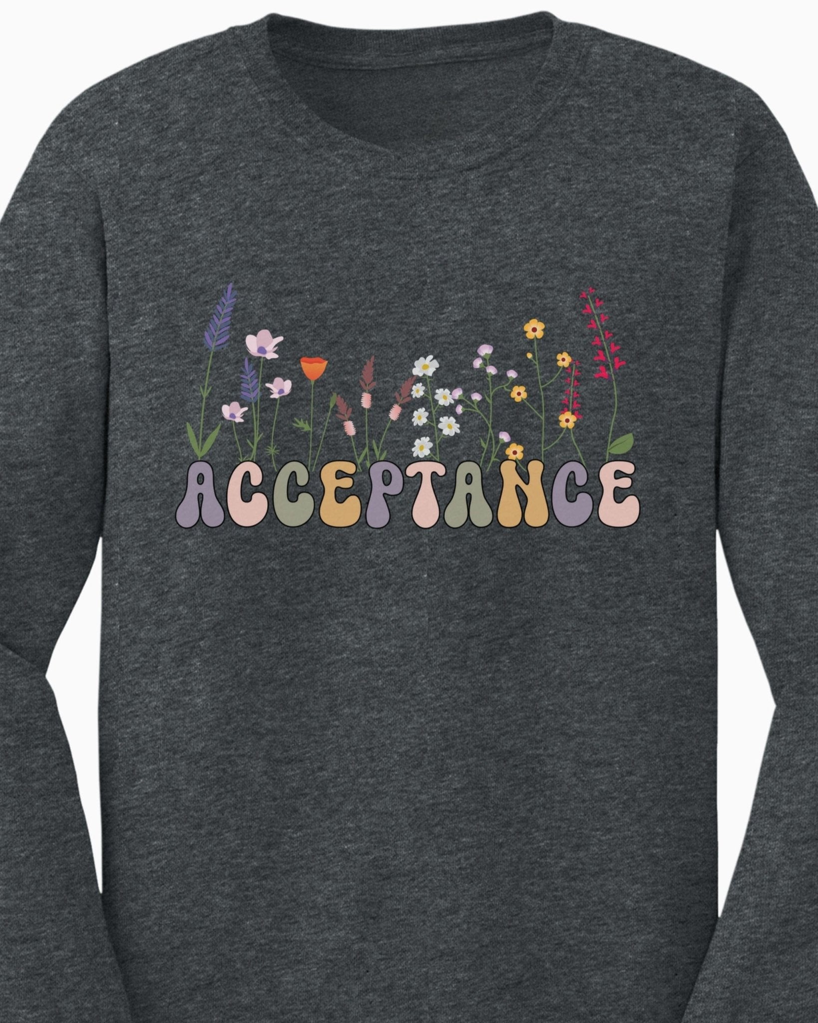 Autism Long - sleeve - Acceptance Wildflowers Long Sleeve T-Shirt - Daily Bloom