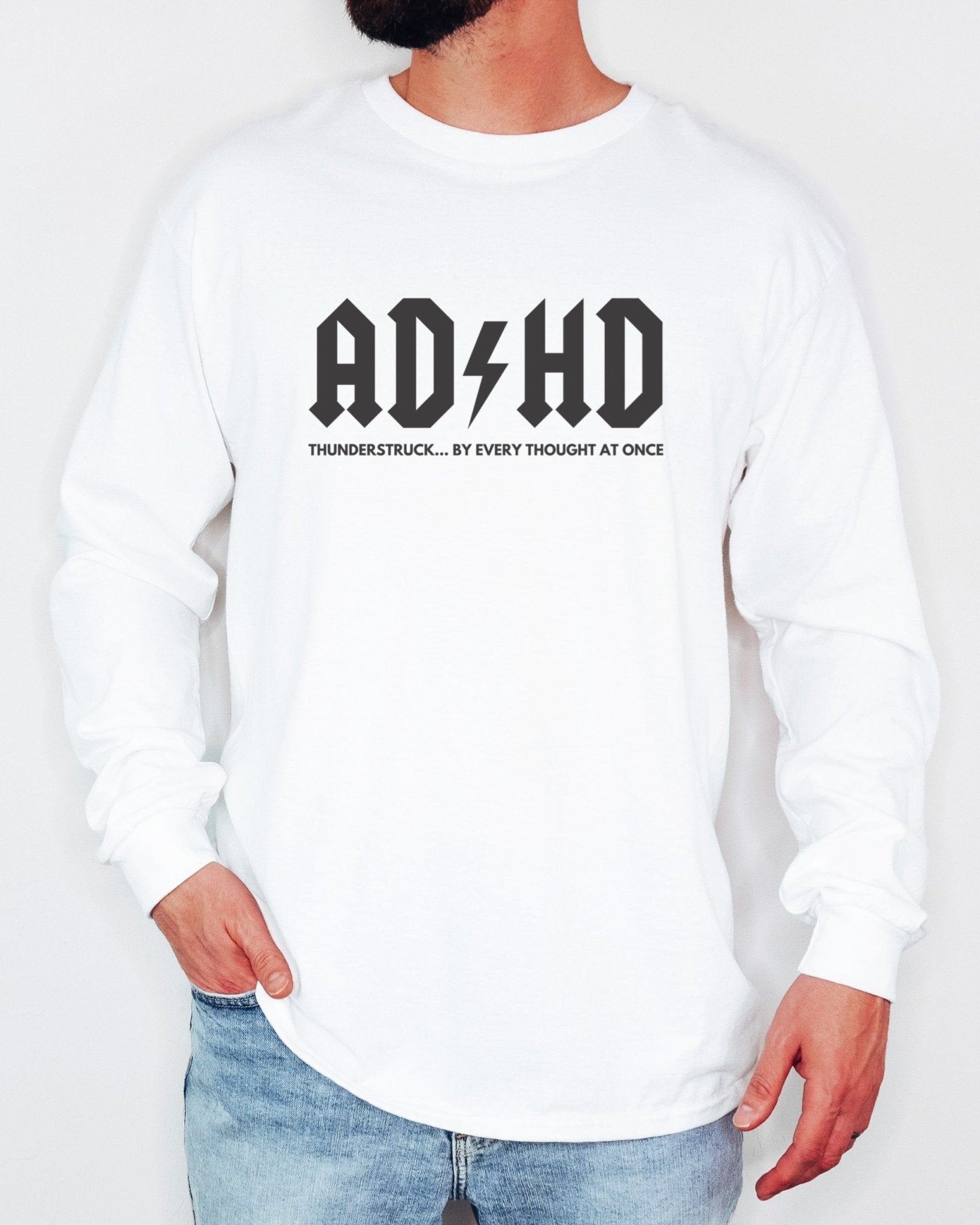 Autism Long - sleeve - AD/HD Thunderstruck Long Sleeve T-Shirt - Daily Bloom