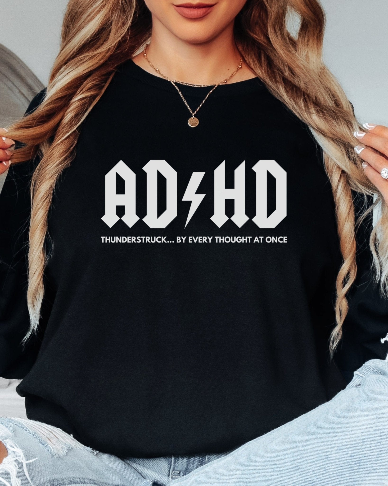 Autism Long - sleeve - AD/HD Thunderstruck Long Sleeve T-Shirt - Daily Bloom