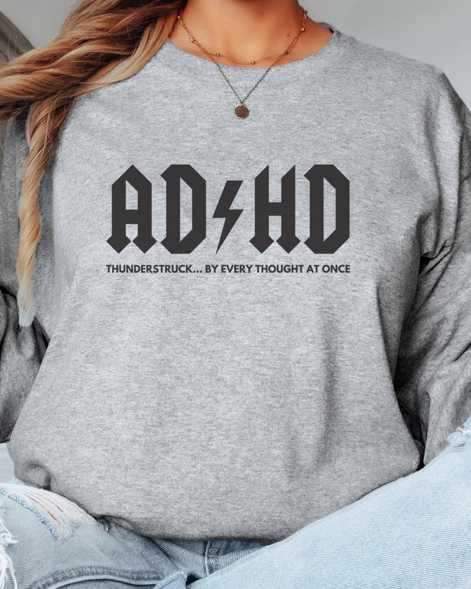 Autism Long - sleeve - AD/HD Thunderstruck Long Sleeve T-Shirt - Daily Bloom