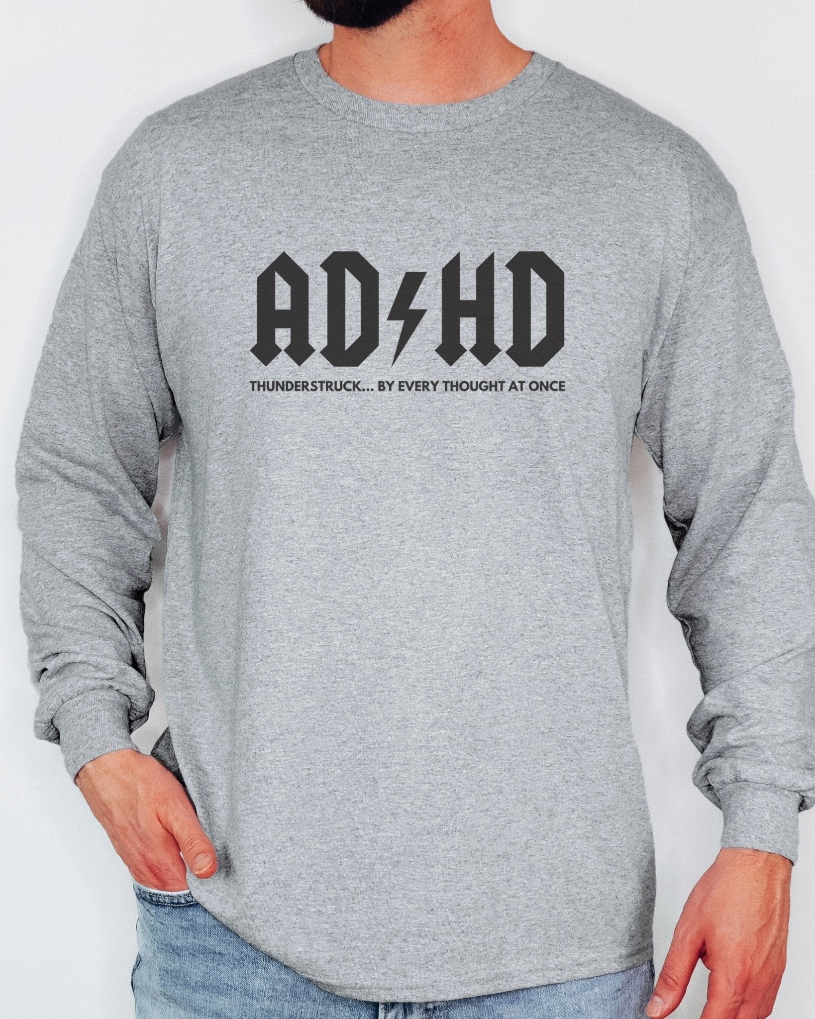 Autism Long - sleeve - AD/HD Thunderstruck Long Sleeve T-Shirt - Daily Bloom