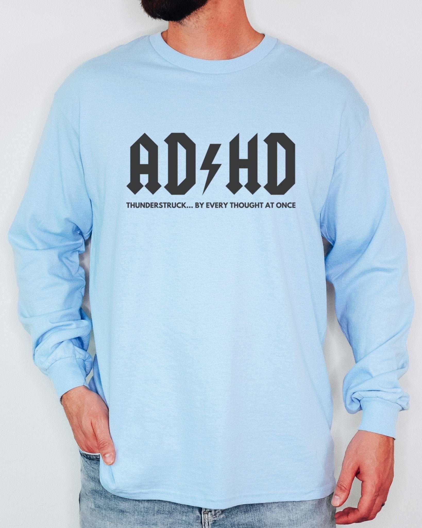 Autism Long - sleeve - AD/HD Thunderstruck Long Sleeve T-Shirt - Daily Bloom