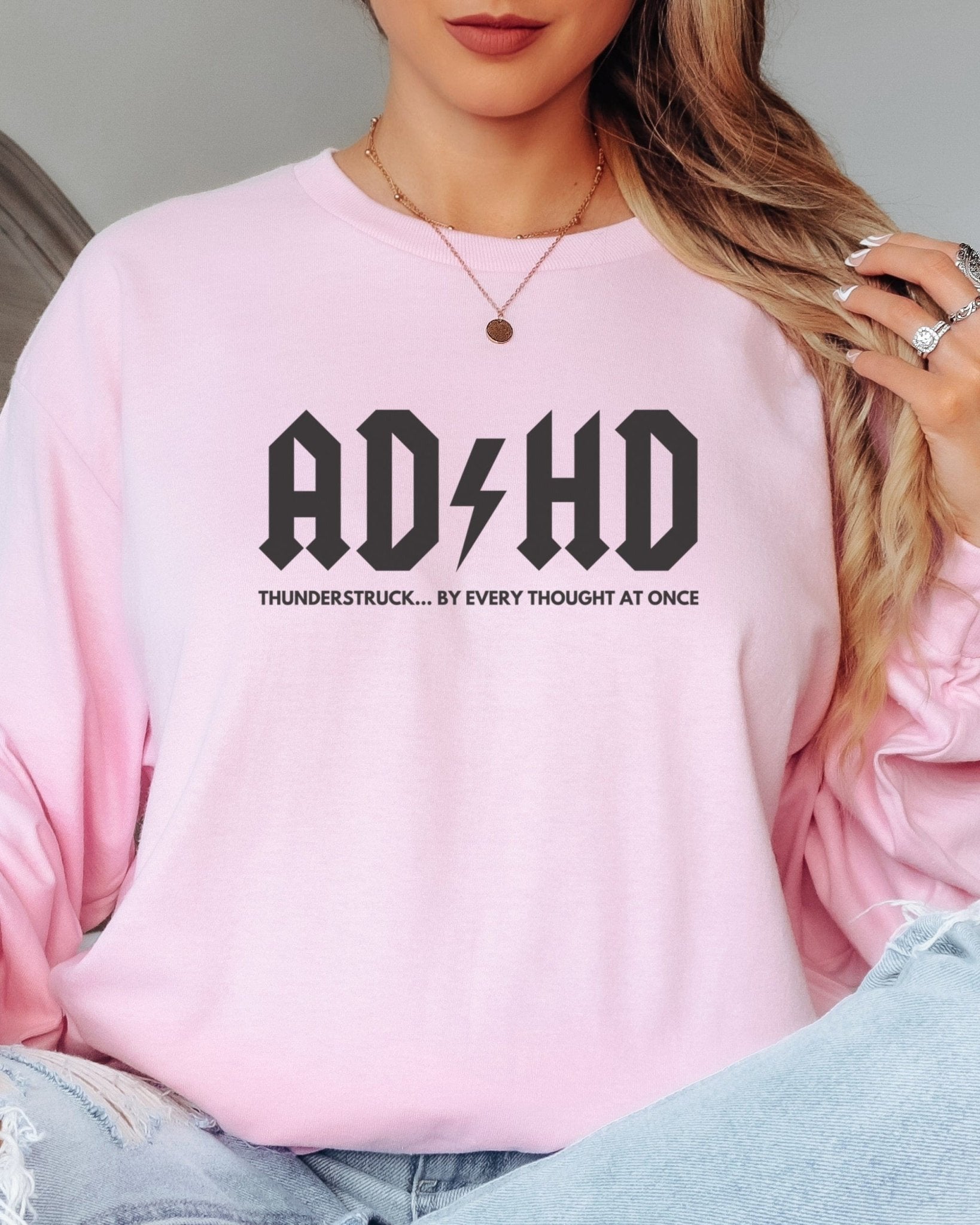 Autism Long - sleeve - AD/HD Thunderstruck Long Sleeve T-Shirt - Daily Bloom