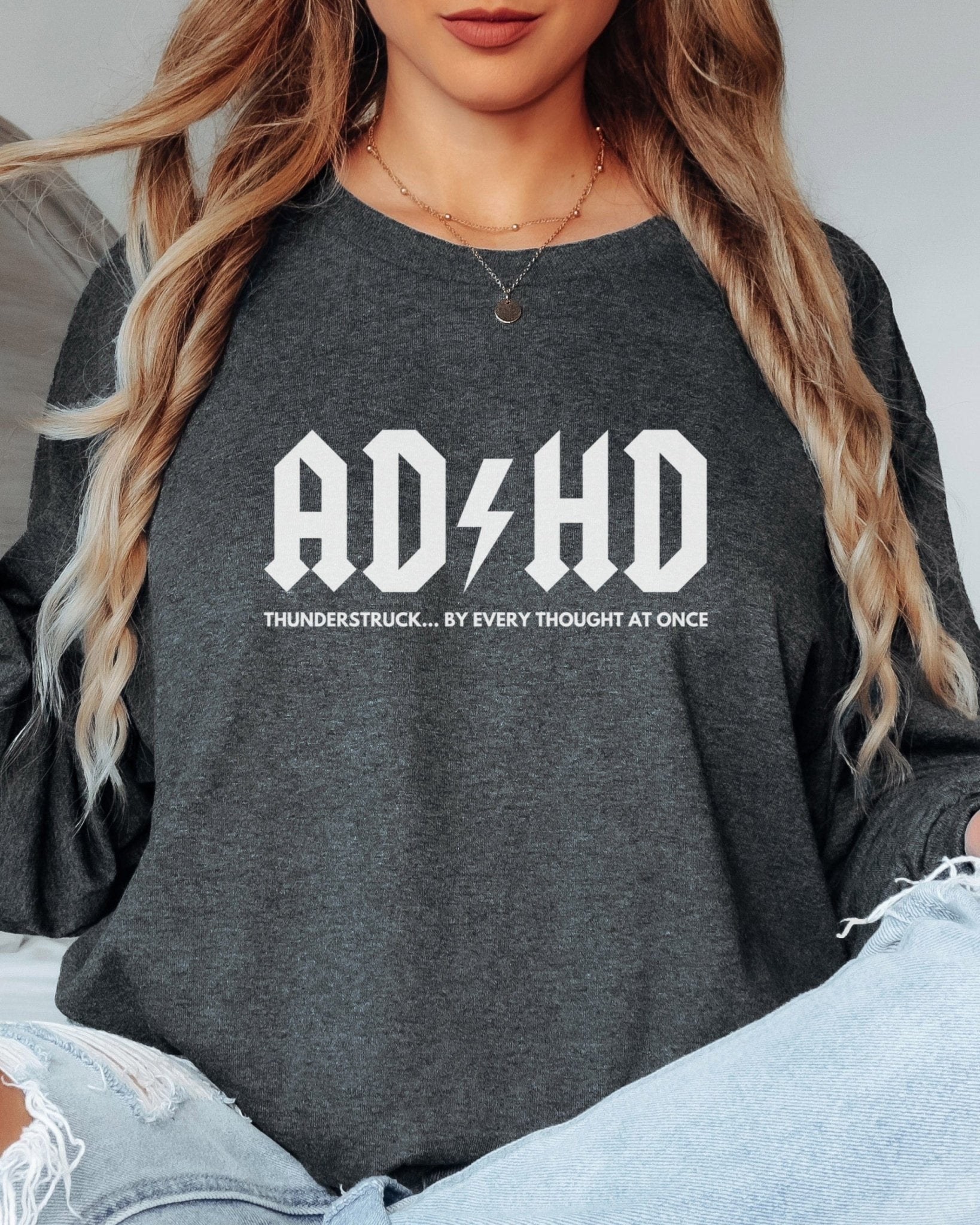 Autism Long - sleeve - AD/HD Thunderstruck Long Sleeve T-Shirt - Daily Bloom