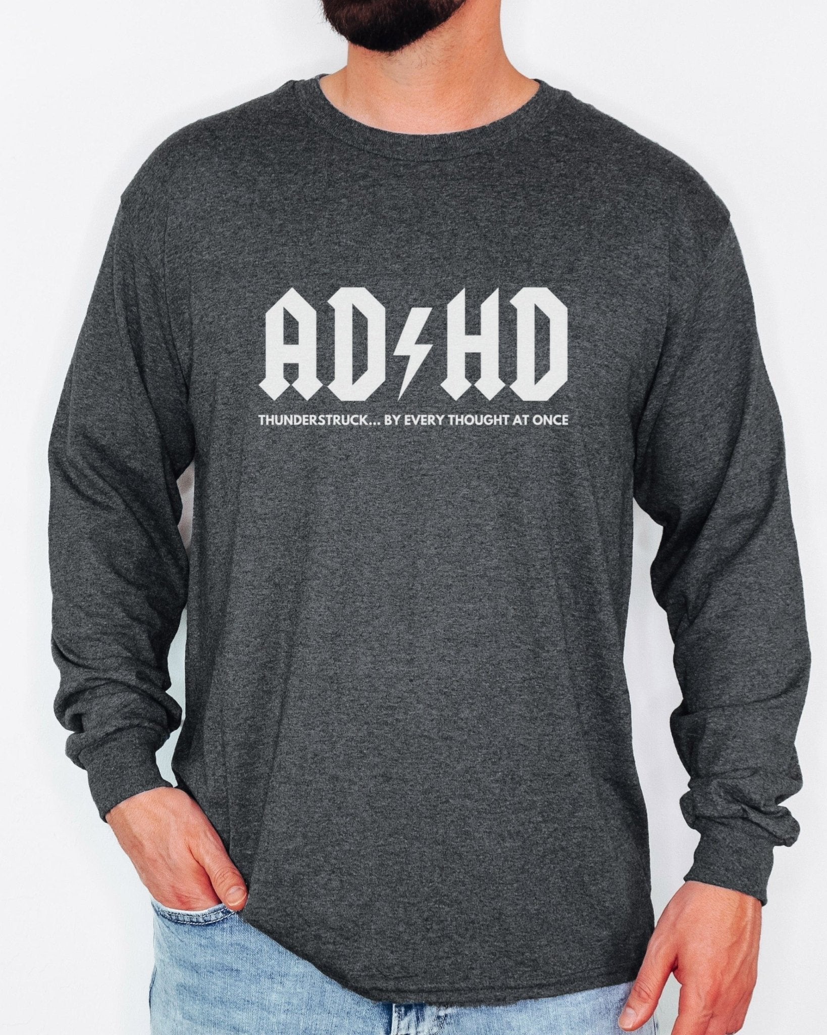 Autism Long - sleeve - AD/HD Thunderstruck Long Sleeve T-Shirt - Daily Bloom